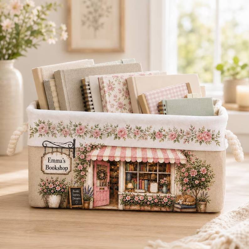 Personalized Book Organizer Basket, Custom Bookshop Linen Storage Bin, Book Lover Gift for Reader 065decb9-33da-4ea8-8f7b-b23d7fa56cdd-gdrfe5nj-5-.jpg