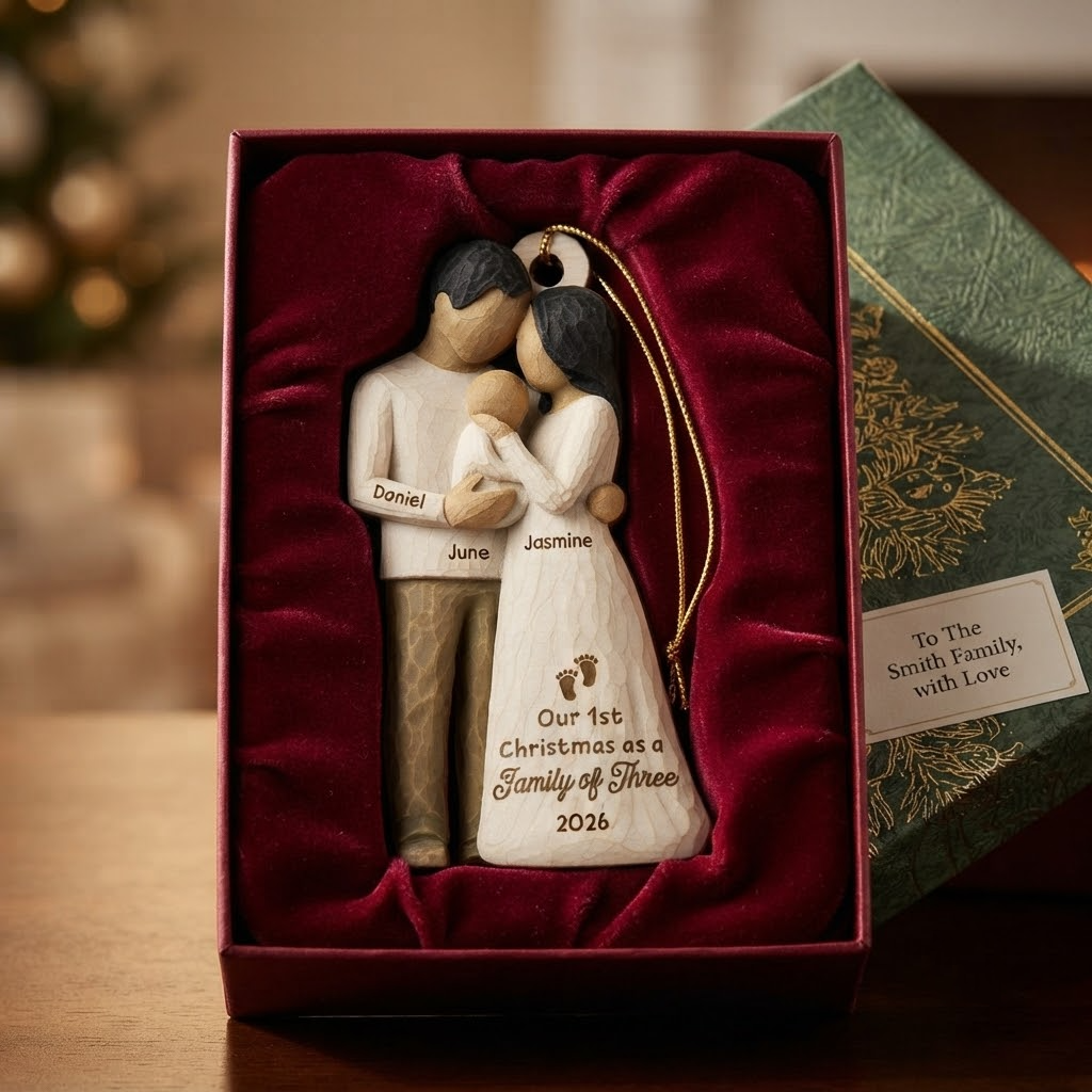 2D Flat Printed First Christmas As Family Of Three Mom Dad & Baby - Personalized Wooden Ornament 066f46ef-f914-41f8-a207-58154b02bf7a-t-i-xu-ng-2-.png