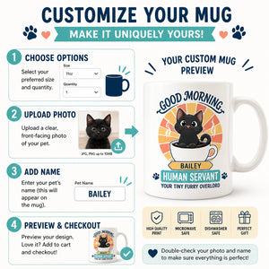 Good Morning Human Servant Cat Mug – Personalized Pet Name - Personalized Mug 068ccdcf-4925-4904-bf9d-6198cfd0c9c6.jpg