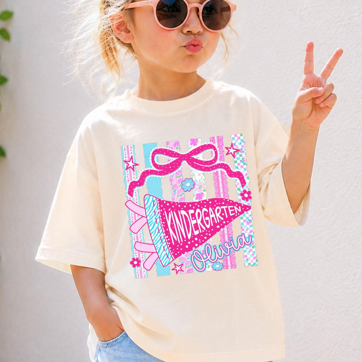 Custom Girl Name Shirt, Preppy Coquette Bow Shirt, First Day of School Gift, Preschool Kindergarten T-Shirt, Back To School Toddler Tee 06ad0594-89e0-4a3f-8e51-7e111c943e42-2.png