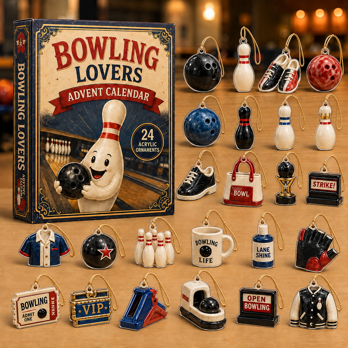 Bowling Mascot Advent Calendar 2026 - 24-Day Festive Countdown, Acrylic Charms Blind Box - Gift For Bowling Lovers 06b08014-b27b-4785-a9f3-501f1b5880a4-bowling-box-charms.png