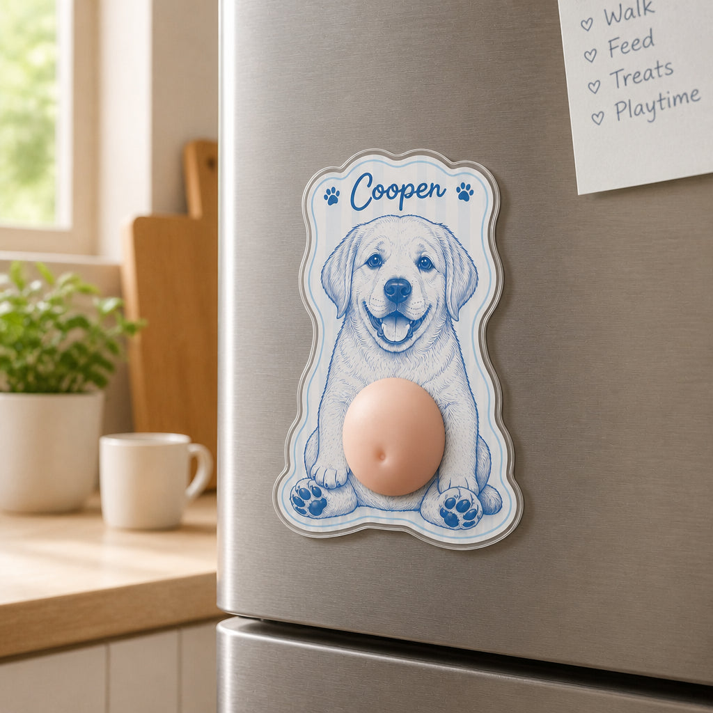 Custom Pet Portrait Fridge Magnet – Line-Art Name & Color - Personalized Acrylic Refrigerator Magnet - Soft Rubber Belly 06b3d254-d7ff-42e4-8b1b-21f56d92f95e.jpg