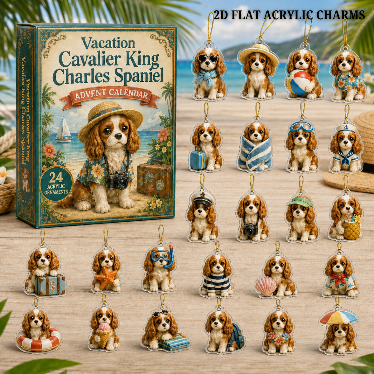 Vacation Cavalier King Charles Spaniel Advent Calendar 2026 - 24-Day Festive Countdown, Acrylic Charms Blind Box - Gift For Dog Lovers 06d781f5-32c1-49d0-8ead-8d5672fafa92-cavalier-king-text.png