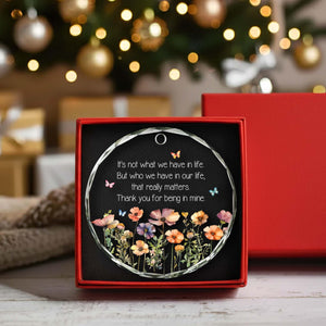 Wildflower Best Friend Ornament, Custom Bestie Glass Keepsake, Friendship Thank You Gift for Women, Soul Sister Christmas Gift, BFF Decor 06edae5b-c41f-4beb-88d9-323fc6917cb0-4.jpg