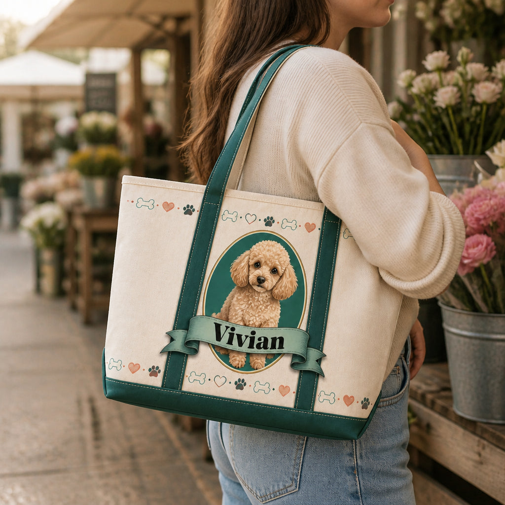 Personalized Poodle Name Tote Bag - Personalized AOP Tote 07004da3-add6-4ae1-98bf-ba64a2357dbe.jpg