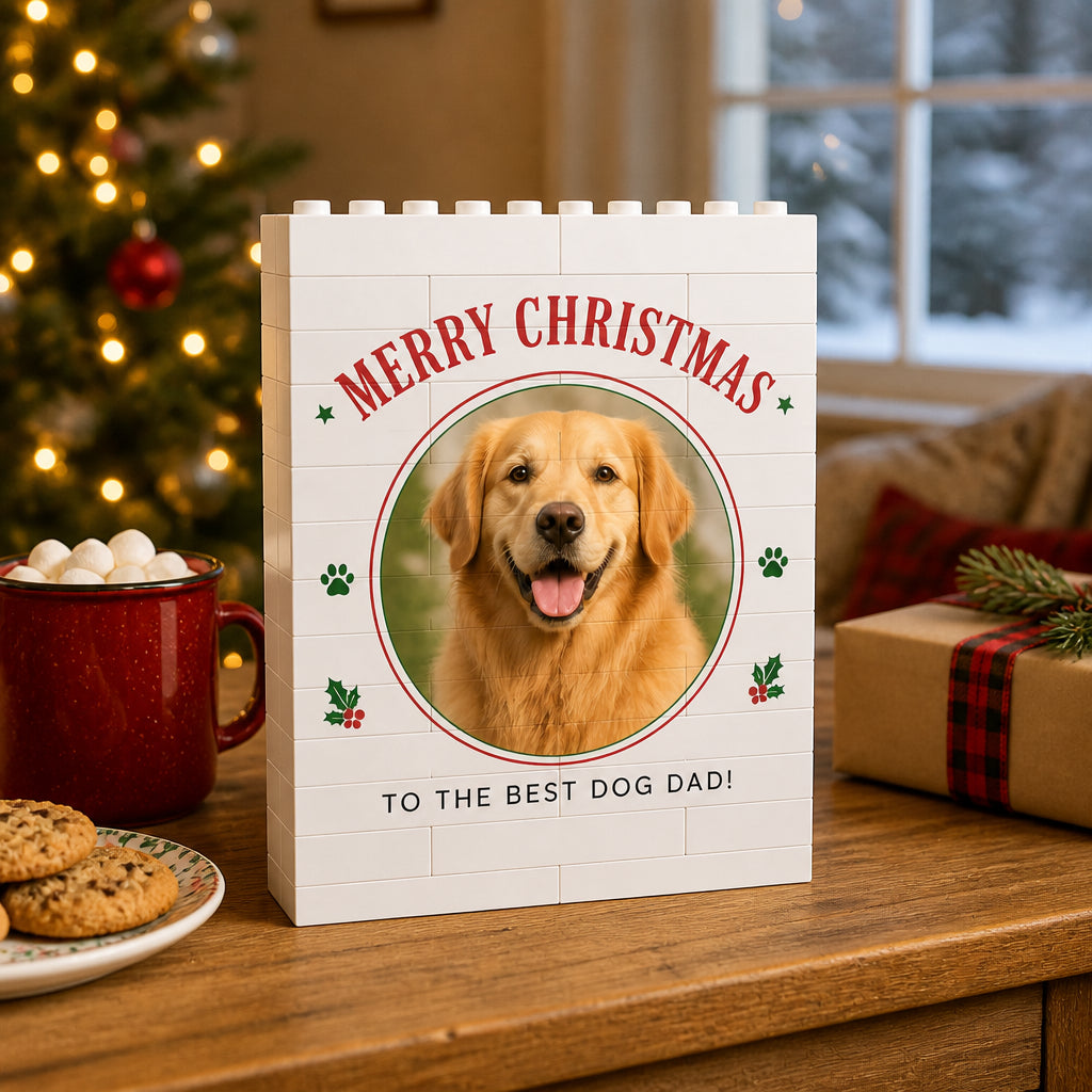 Merry Christmas Dog Dad Photo Block Puzzle - Personalized Custom Building Block Puzzle 070963fa-49df-4ca9-9878-ea27afc90501.jpg