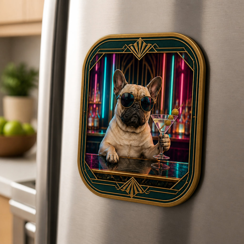 Custom Pet Nightlife Portrait Magnet – Art Deco Neon - Personalized Custom Shape Fridge Magnet 0716a487-deab-4827-a04c-2679b09596e6.jpg
