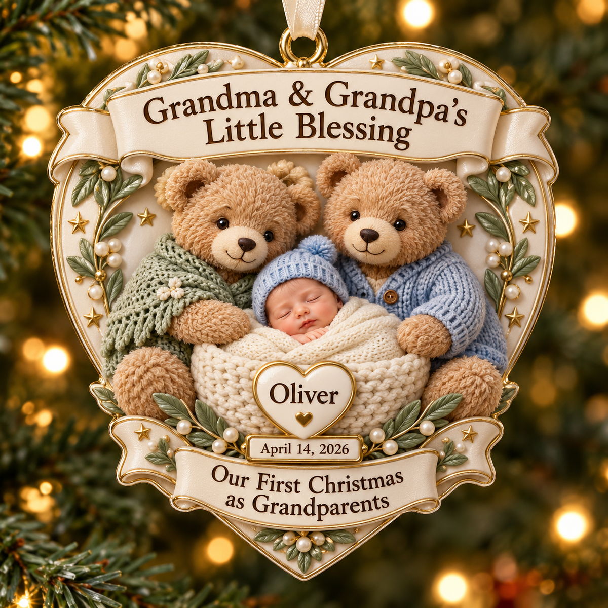 Personalized First Christmas as Grandparents Ornament 2026 – Custom Baby Name & Birth Date, Grandma & Grandpa’s Little Blessing Keepsake Gift 07337d0d-9c04-4eea-bb9b-ba8b5e7b0112-Grandma-Grandpa-s-Little-Blessing.png