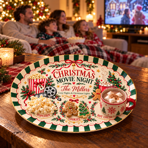 Personalized Christmas Movie Night Platter – Custom Family Name Snack Plate for Popcorn, Cookies & Hot Cocoa, Cozy Holiday Gift for Families 07375092-2cd5-4c3d-8b97-9f4c23eda7d1-banner-4.png
