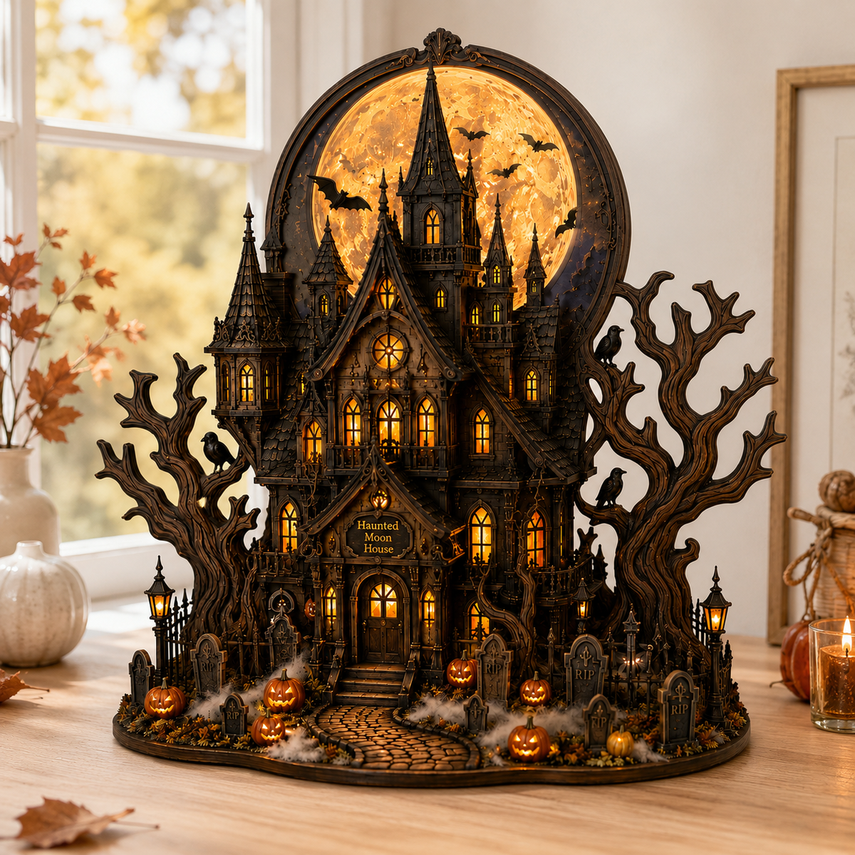 Personalized Haunted House Halloween Wooden Block Decor, Custom Name Gothic Moon Mansion with Pumpkins & Graveyard 074a6853-be2a-4e08-98f4-6f64cfaf5257-Image-Aug-12-2026-03_29_51-PM-2-.png
