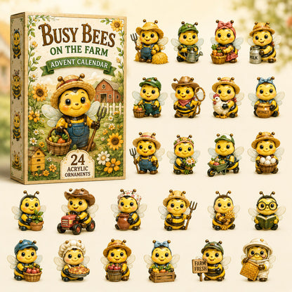 Busy Bees Advent Calendar 2026 - 24-Day Festive Countdown, Acrylic Charms Blind Box - Gift For Bee Lover 075956b6-6cae-413e-b350-a0d14a8f4293-bee.jpg