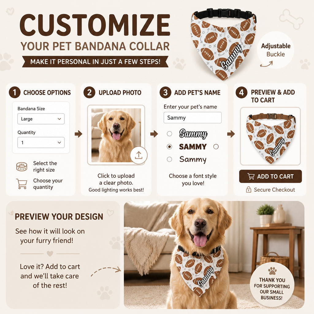 Personalized Sports Fan Pet Bandana – Football Pattern - Personalized Pet Bandana Collar With Adjustable Buckle 077833da-038d-4b8c-8294-3c9b69408675.jpg