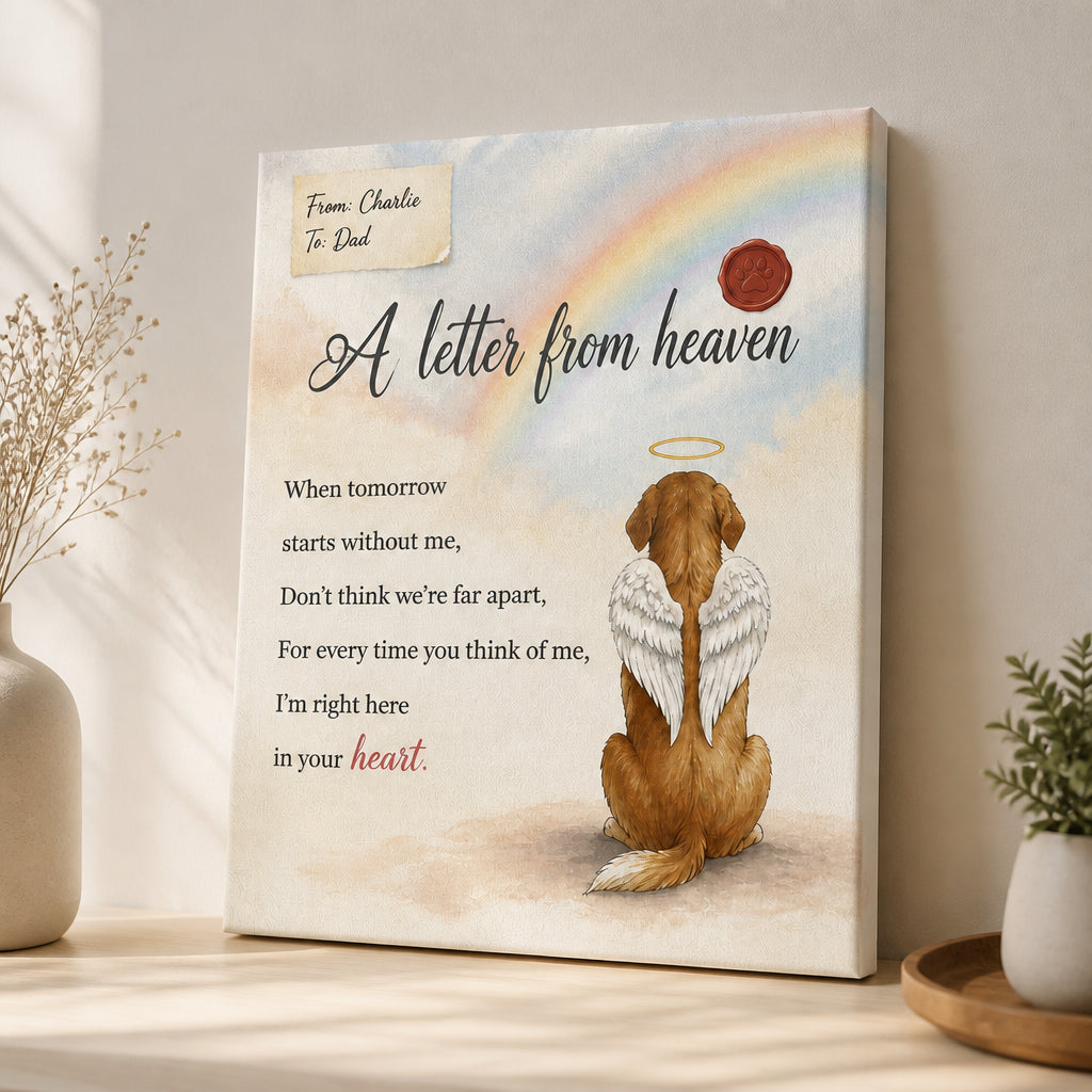 Pet Memorial Canvas - A Letter From Heaven (Custom From/To) - Personalized Canvas 077b581d-ab3c-4ee1-8ed6-b67cd9293e26.jpg
