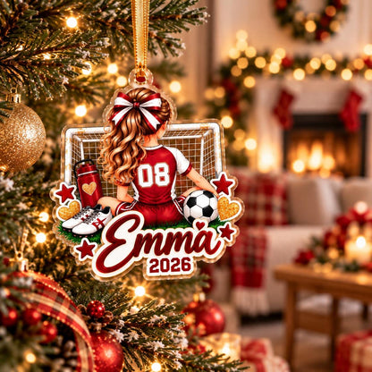 Personalized Soccer Girl Christmas Ornament, Custom Soccer Player Acrylic Ornament with Name & Jersey Number, Soccer Team Gifts for Girls 077d0b1a-c351-4ac8-bb8d-40a797e04cfa-3.jpg