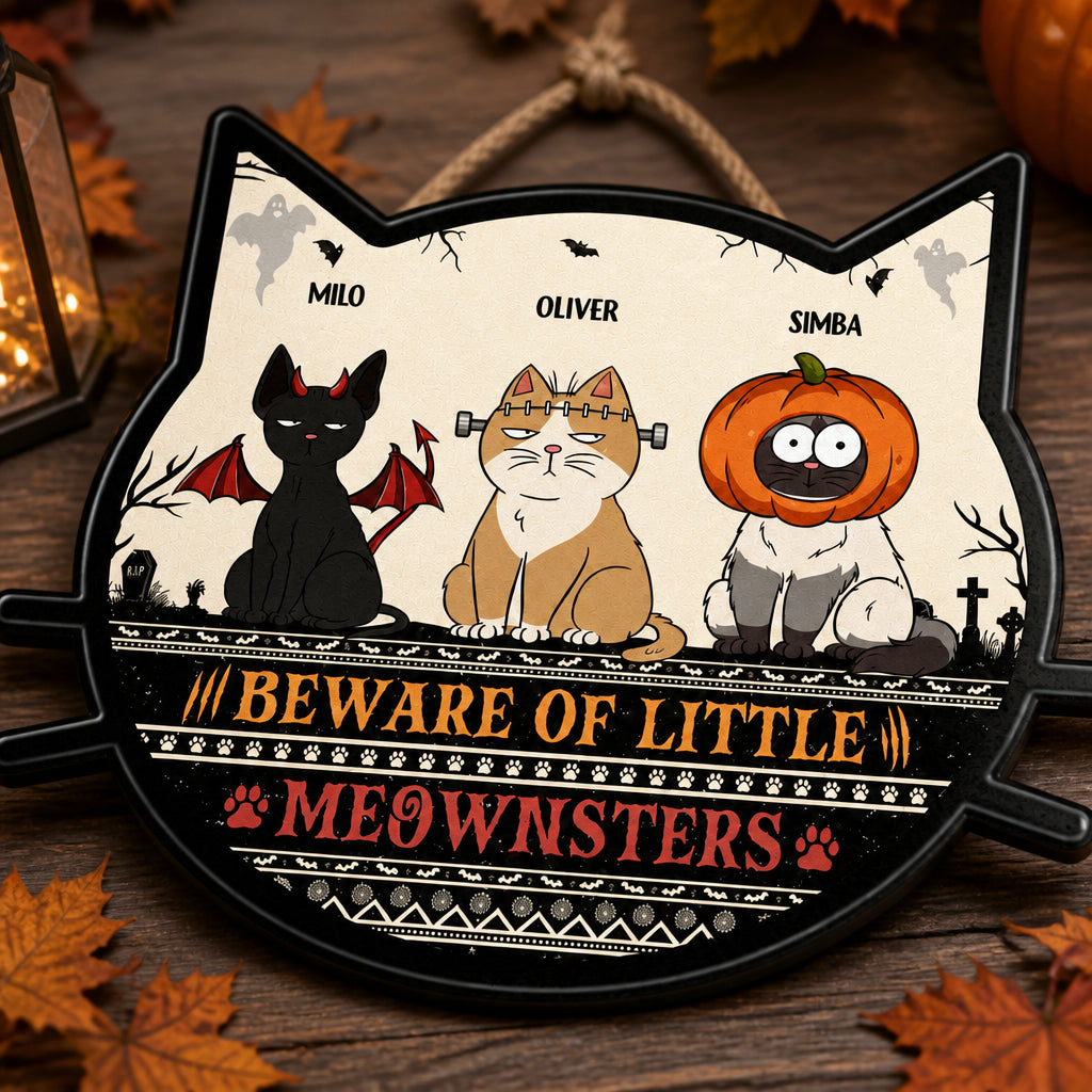 Beware of Little Meownsters – Personalized Cat Photo Halloween Wood Acrylic Sign - Personalized Wood Acrylic Sign 079553cc-2589-417a-9bc7-6c3d7ff31952.jpg