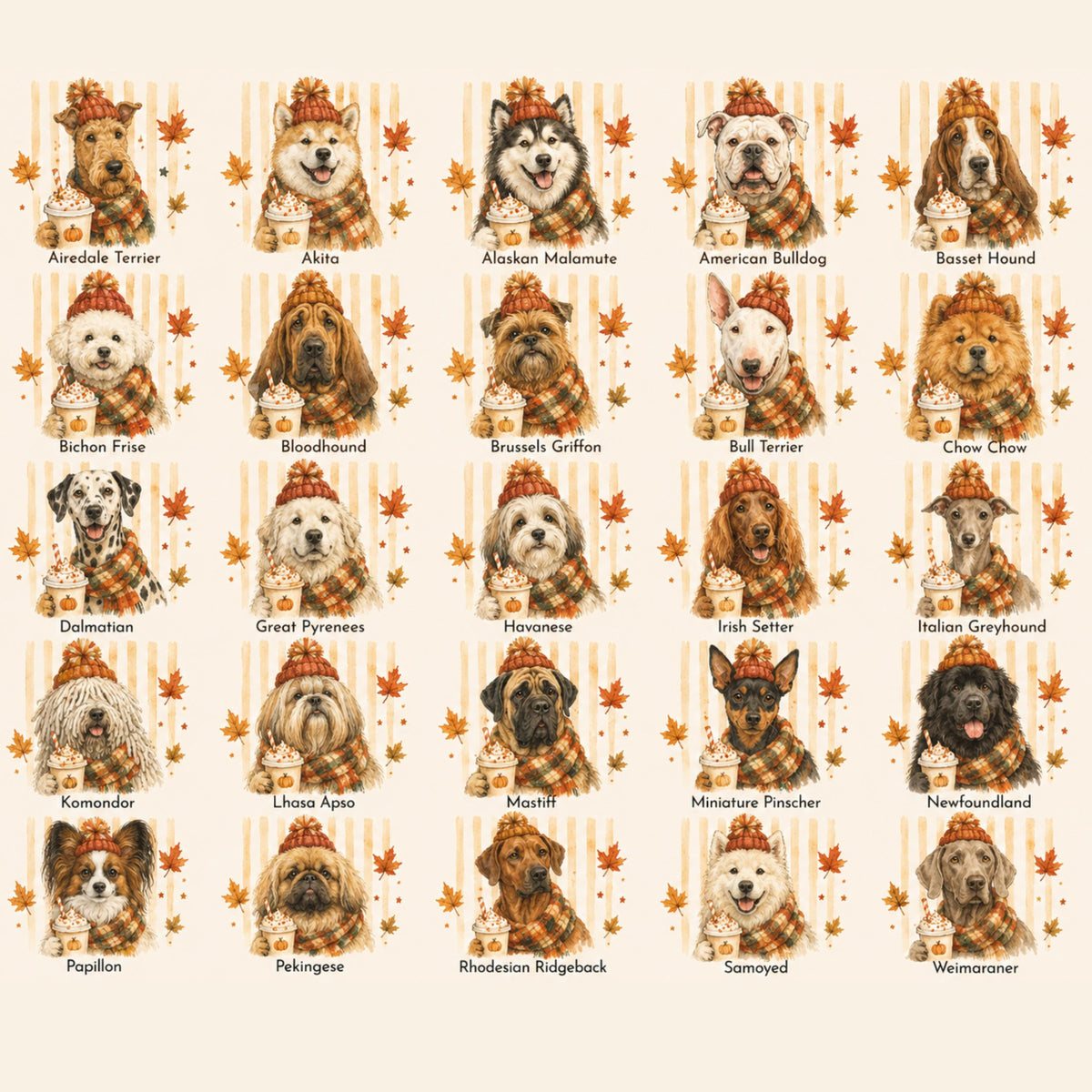 Fall Dogs Comfort Colors Shirt 120+ Dog Breeds, Personalized Dog Mom Tee, Autumn Cosy Dog T-Shirt, Pumpkin Spice Autumn Custom Pet Portrait 07c02a60-a905-4339-9b22-af974f1feb88-9.jpg