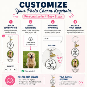 Pet Memorial Graduation Photo Charm Keychain — Once By My Side - Personalized Photo Charm Keychain 07cc9be8-9e4d-4498-a939-272ffd09ae2e.jpg