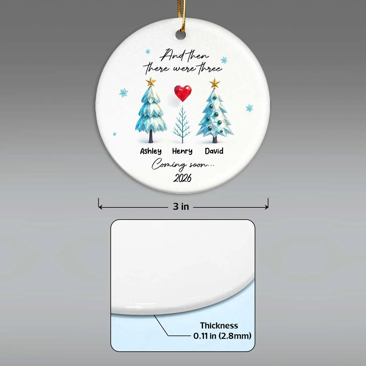 Personalized Pregnancy Announcement Ornament 2026, Custom Family of 3 Christmas Ornament, 07f38ec7-853d-463b-902f-a45976217533-4Ii1QAkLEn__web6.webp