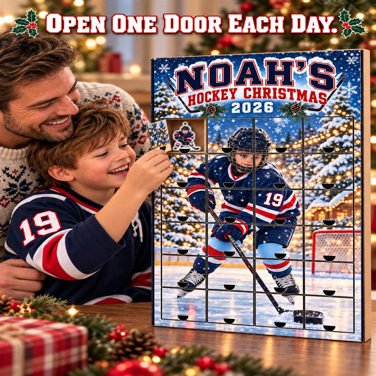 Personalized Hockey Advent Calendar with 24 Custom Photo Acrylic Ornaments, Player Number Christmas Gift for Hockey Family and Coach 07f5920e-1443-4839-a6b3-bd96a903c8d2-il_fullxfull.8648746131_iv0w.jpg