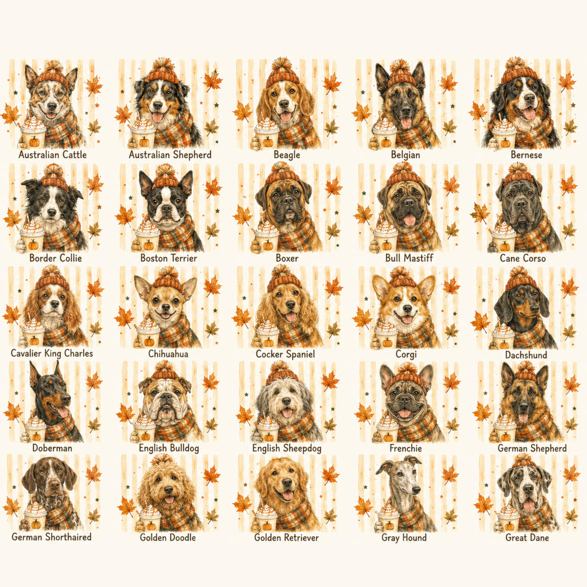Fall Dogs Comfort Colors Shirt 120+ Dog Breeds, Personalized Dog Mom Tee, Autumn Cosy Dog T-Shirt, Pumpkin Spice Autumn Custom Pet Portrait 0802fb98-4548-4171-9703-23b1db75c9b4-7.jpg