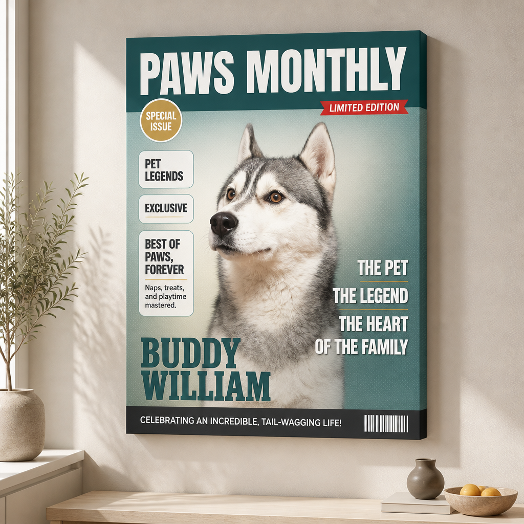 Custom Pet Magazine Cover Canvas – Paws Monthly Edition - Personalized Canvas 0813bf87-bf3b-412c-aaf9-1351445227ff.png