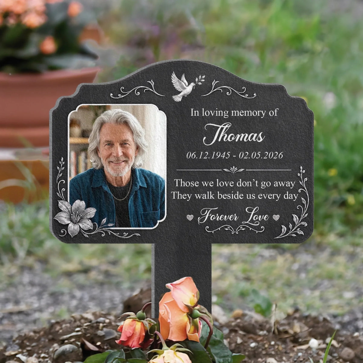 Forever Missed Forever Loved - Personalized Plaque Stake, Remembrance Keepsake Gift For Bereavement, Memorial Gift 08196d89-89b1-45e9-a6ea-66e3830998f5-6a71633164498.jfif