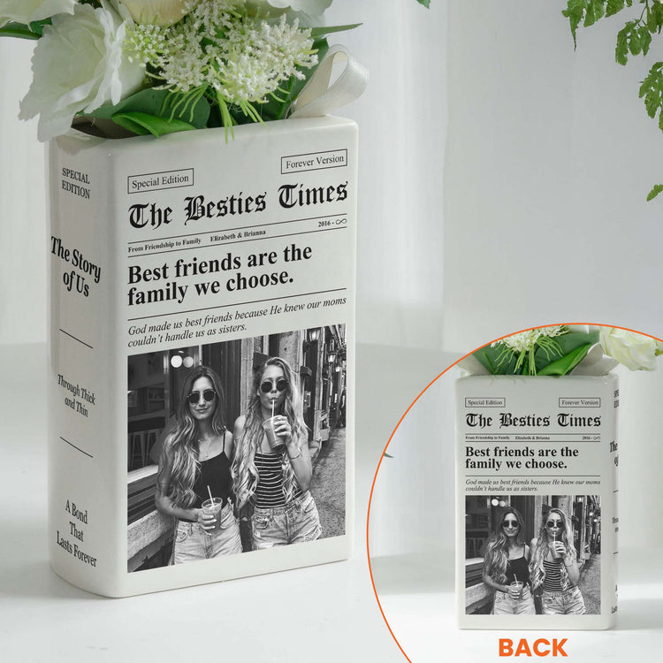 Friendship Newspaper Custom Photo Best Friend Keepsake Gift For Her - Personalized Vase 081cd2dd-02a4-41eb-9312-e25fc33bfdef-Friendship_Newspaper_Custom_Photo_Best_Friend_Keepsake_Gift_For_Her_Personalized_Vase_4.jpg