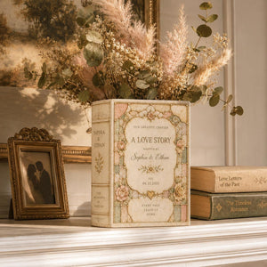Custom Toile De Jouy Ceramic Book Vase, Personalised Wedding Gift for Couple, Bridal Shower Gift, Engagement, Wedding Gift, Bridesmaid Gift 082eea8c-643f-43d9-a825-32190f7bf0c0-1.jpg