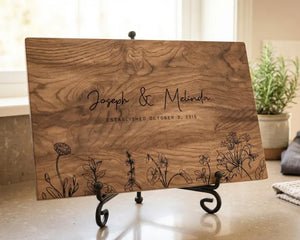 Personalized Walnut Cutting Board, Custom Wedding Gift, Engraved Couples Name, Bridal Shower 084a6b4c-d305-4aef-a5a0-888a93a480b7-DSFSDDGFDFDFG-3-.webp