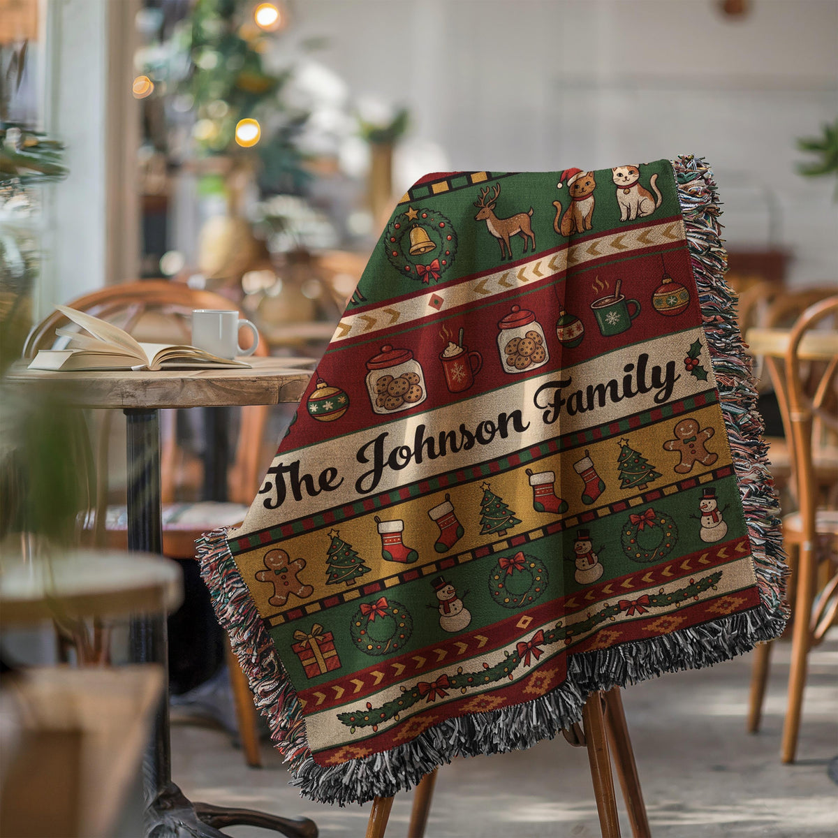 Personalized Family Christmas Woven Blanket | Custom Holiday Pattern Blanket | Cozy Xmas Home Decor Gift 085a1577-0d63-4f4b-80e5-cc6912f1c358-6.jpg