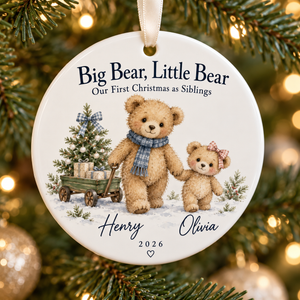 Personalized First Christmas as Siblings Ornament 2026, Big Bear Little Bear, Custom Names Keepsake, Big Brother Little Sister Gift 0878d0de-6594-42d7-b008-fe4a1d30eaba-4135b7e1-9f93-460c-aa4e-9426a23ecc29.png