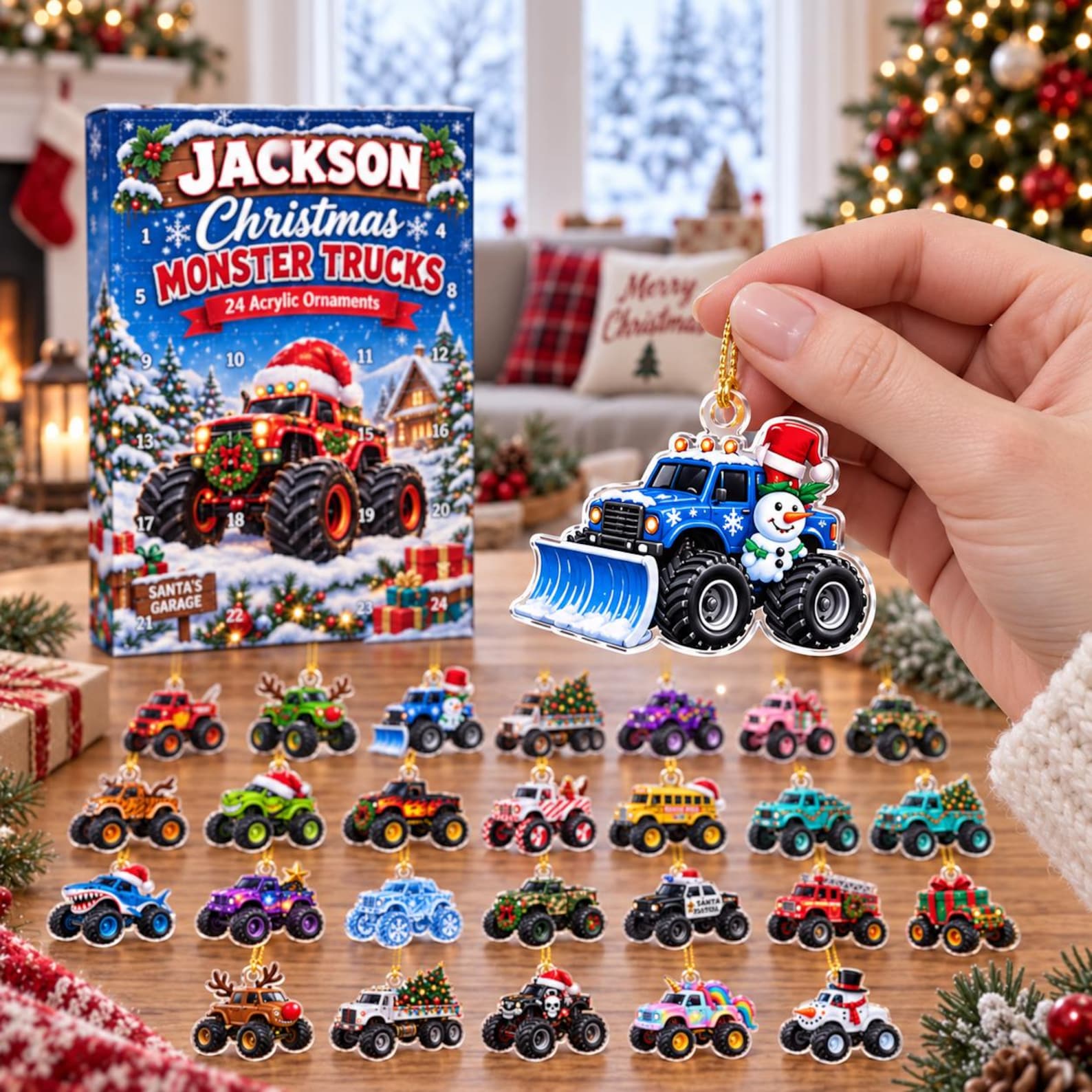 Personalized Monster Truck 2D Advent Calendar 2026, Custom Name Christmas Countdown, Kids Christmas Gift for Boys, Sons, Grandsons & Truck Fans 087f7ee2-c1b0-46c8-a6d2-b6b23977a707-il_1588xN.8569939238_qt0h.jpg
