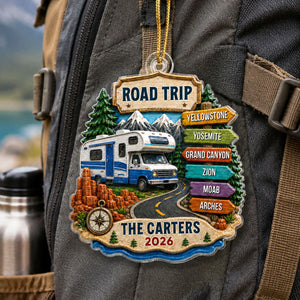 Trending Road Trip Travel Adventure - Personalized 3D Real Raised Details Ornament - Vacation Gifts For Couple, Family 088decf3-12d8-4896-84ed-44ee413a9b74-3.jpg