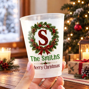 Custom Initial Family Name Christmas Gifts for Families - Personalized Plastic Cups - Christmas Drinkware For Party 088dee68-adab-49d2-8cfe-363e6030779f-2.jpeg