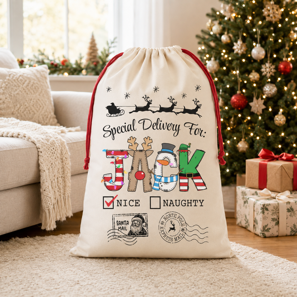 Personalized Santa Sack: Custom Kid's Special Delivery Santa Gift Sack for Christmas Present Bag 08b728d9-affb-43d2-9517-6167985fa3b4-banner-1.png