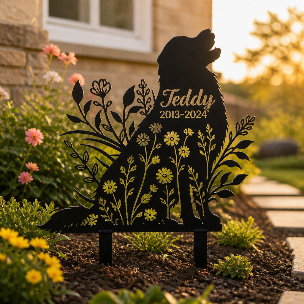 Dog Memorial Cut Metal Garden Sign – Custom Name & Years - Personalized Cut Metal Sign 08be9d78-4228-4e9b-b14e-e9dbd4427253.jpg