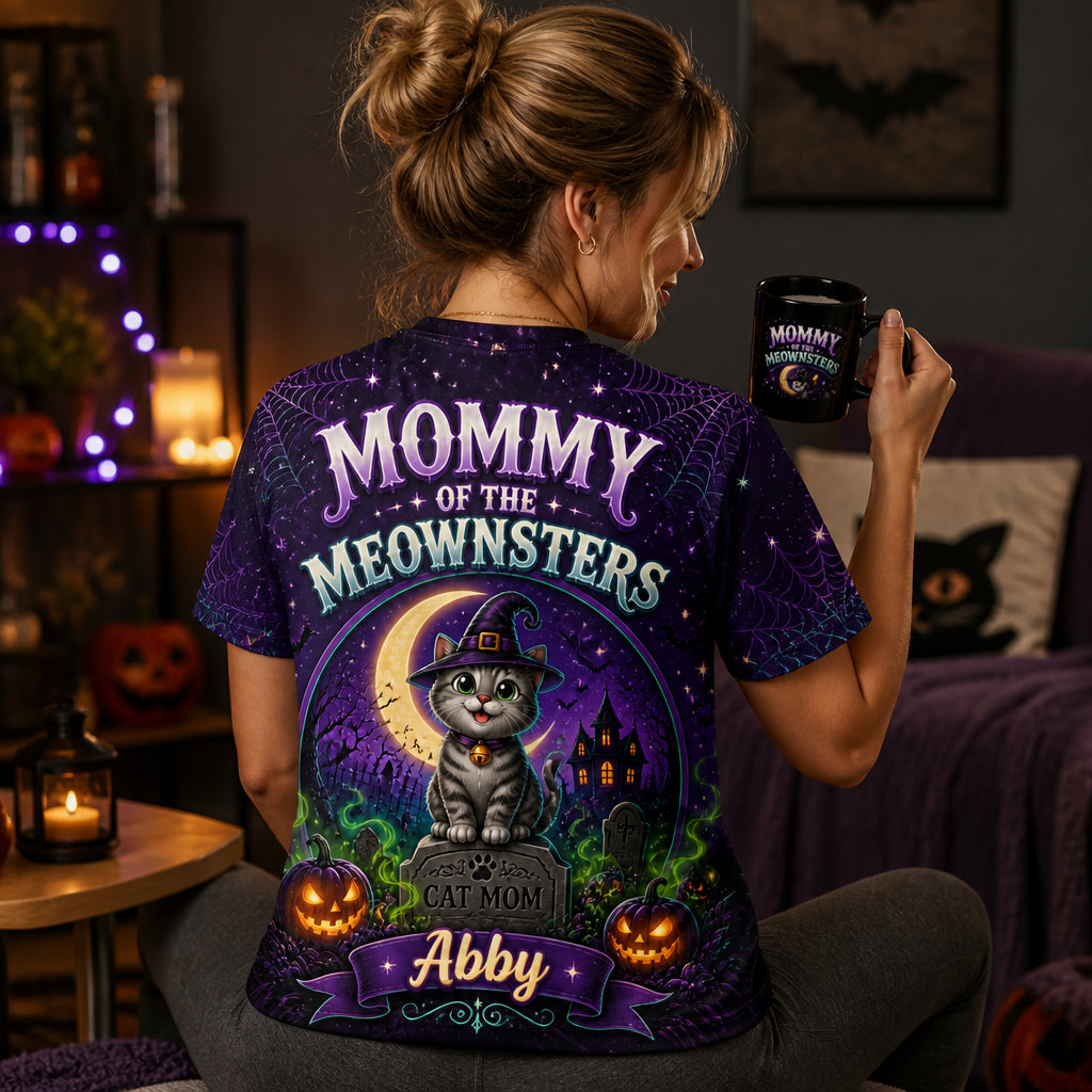 Mommy of the Meownsters Personalized Halloween Cat AOP Tee - Personalized T-Shirt - All over printed 08ee51f2-6d4f-4026-840f-a4b72da55d8c.jpg