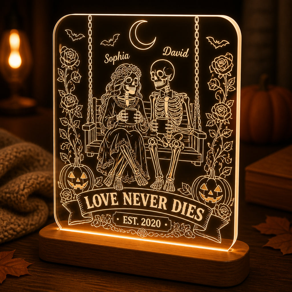 Love Never Dies LED Night Light – Personalized Couple Names & Est. Year - Personalized 3D LED Light Wooden Base 08f663e9-4713-48e5-b95a-b0957007fc89.jpg
