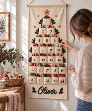 Custom Name Christmas Advent Calendar, 24 Pocket Fabric Countdown Organizer, Personalized Reusable Advent Calendar, Christmas Wall Hanging 08f72c48-5c03-4581-a1f9-2bdcab9f7da5-il_1588xN.8555747441_32hq.jpg
