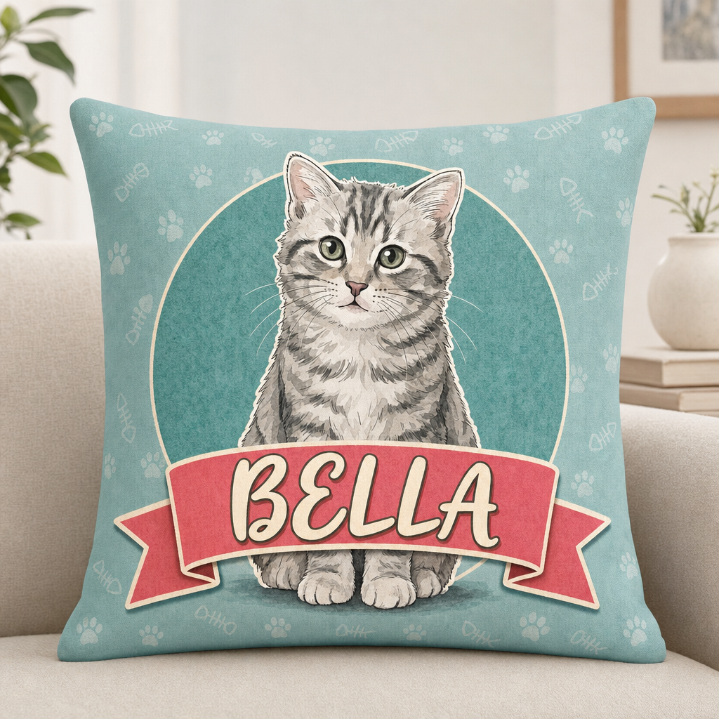 Custom Pet Portrait Pillow with Name Banner & Paw-Print Pattern - Personalized Pillow 0905d60e-d1e2-46d6-8f2d-691c1a848bdd.png