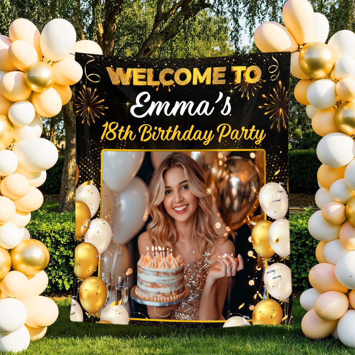 Welcome To My Birthday Party - Personalized Birthday Backdrop, Custom Birthday Party Decorations 091f71b0-da1a-427c-a648-f0677d41da4a-5.png