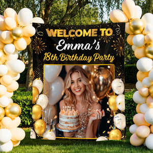 Welcome To My Birthday Party - Personalized Birthday Backdrop, Custom Birthday Party Decorations 091f71b0-da1a-427c-a648-f0677d41da4a-5.png