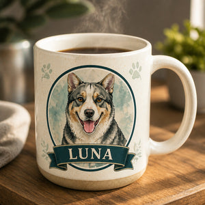 Watercolor Medallion Custom Pet Portrait Campfire Mug - Personalized Campfire Mug 09307b94-ba83-4f69-9153-9ed544a54e50.jpg