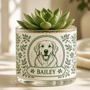 Personalized Pet Cameo Botanical Plant Pot - Personalized Mini Glass Plant Pot 093a38e2-011b-4156-bcdb-88e7a7afa174.jpg