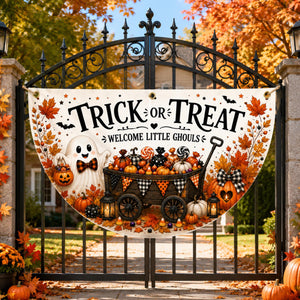 Trick or Treat Ghost Halloween Fan Flag Banner, Halloween Bunting Flag with Grommets, Fall Porch Fence Yard Decor, Indoor Outdoor Party 094115eb-fc13-43ae-9264-f0e7372c404e-3.jpg