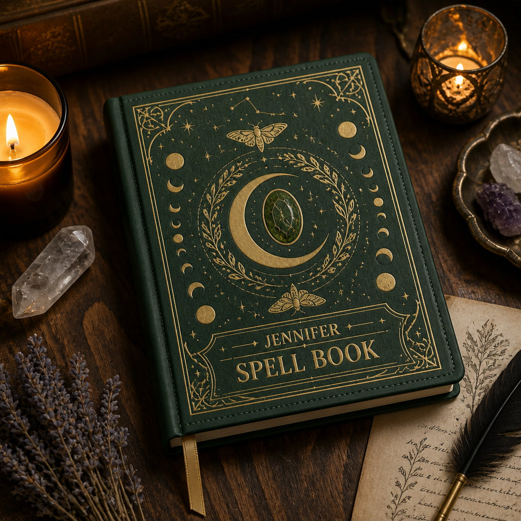 Personalized Lunar Spell Book Leather Journal - Personalized Graphic Leather Journal 094232d2-eff1-41b9-8c07-4c1f74db125d.jpg