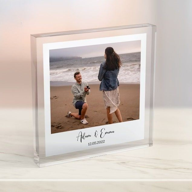 Personalised Engagement Photo Block, Custom Engaged Acrylic Photo, Engagement Gifts, Couple Gifts, Engagement Keepsake Memory Block 09442242-d460-4a4d-b61b-7adfaf9eb49e.jpg