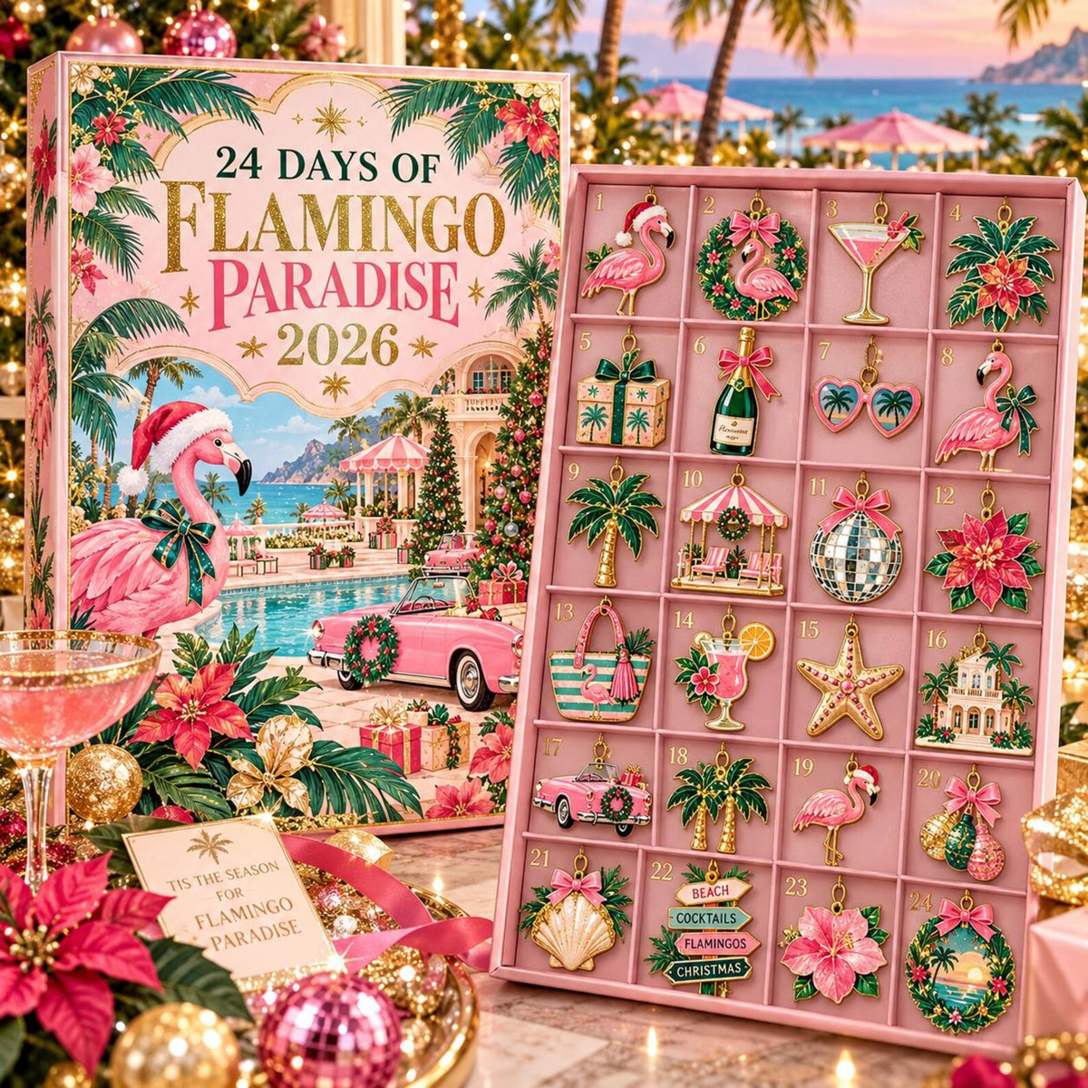 Flamingo Advent Calendar 2026, 24 Day Xmas Countdown, Pink Tropical Ornaments, Beach Christmas Gift, Flamingo Lover Coastal Holiday Decor 0950e0bd-5e6a-4eee-8f67-12a4ca8f29cd-il_1588xN.8638871337_mbjy.jpg