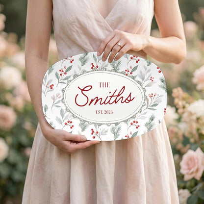 Personalized First Christmas as Newlyweds Platter, Holiday Cookie Plate, Just Married Christmas Gift, Couples Anniversary Serving Tray 0967a6fb-b592-49b2-a4b3-269fb1b9e275-51.jpg