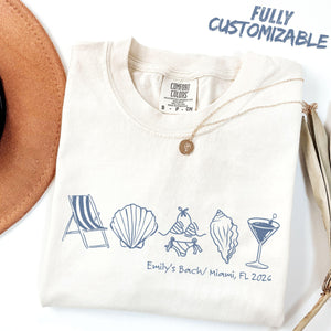 Custom Beach Bachelorette Comfort Colors Shirt, Coastal Bride Trip Tee, Bikini Shell Cocktail Party Shirt 0968e3fd-0598-4f5f-87f4-bff559274178-1.jpg